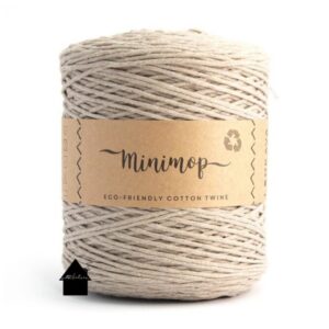 Minimop haakkatoen linen beige