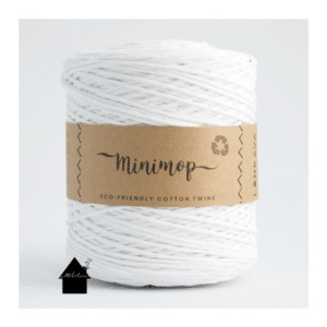 Minimop haakkatoen white
