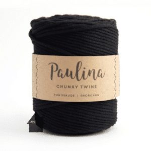 Paulina Chunky Twine black macramé koord