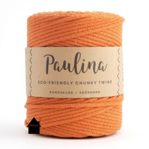 Pauline chunky twine orange macramé koord