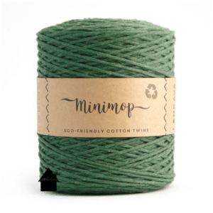 Minimop haakkatoen dark green