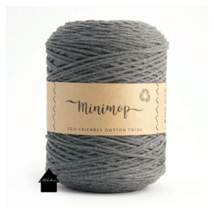 Minimop haakkatoen dark grey