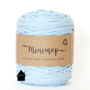 Minimop haakkatoen light blue