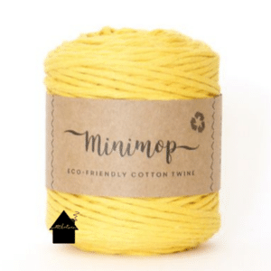 Minimop haakkatoen yellow