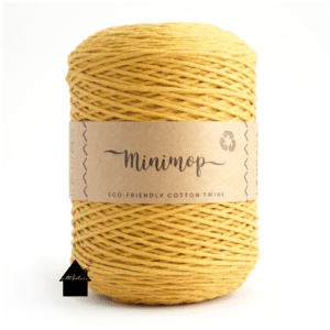 Minimop haakkatoen mustard