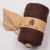 moppari macrame koord 3mm 3 strengs huisje van katoen chocolade bruin