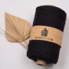 moppari macrame koord 3mm 3 strengs huisje van katoen zwart