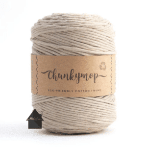 Chunkymop gerecycled haak macramé garen linen beige