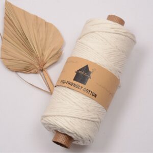 moppari single strand macrame garen 3mm 190 mtr naturel
