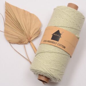 moppari single strand macrame garen 3mm 190 mtr pistache