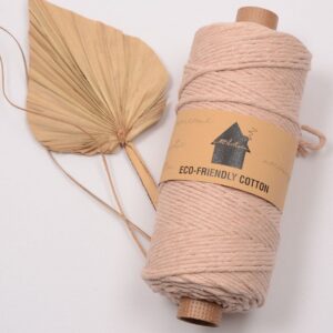 moppari single strand macrame garen 3mm 190 mtr poeder