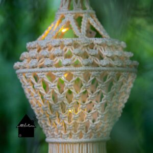 macrame lampion met verlichting
