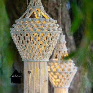 macrame grote lampionnen met verlichting