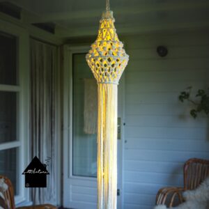 macrame lampion met verlichting